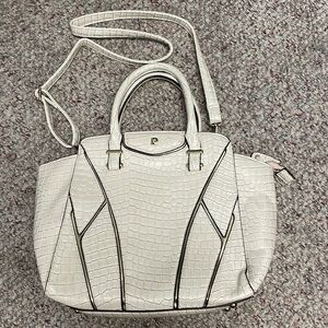 Pierre Cardin leather handbag with detachable crossbody strap